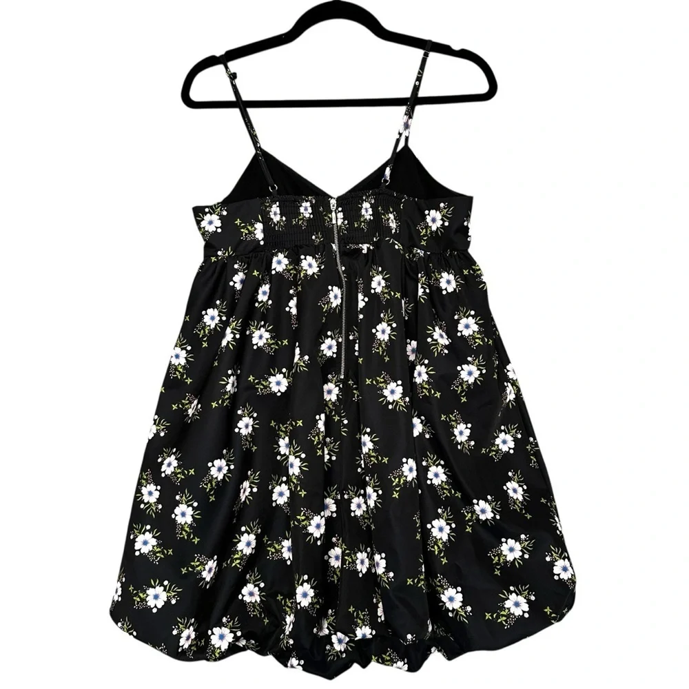 Free People In A Bubble Mini Dress Floral Smocked Zip Back OB1725278 Size Medium